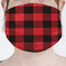 Lumberjack Plaid Face Mask Cover
