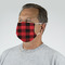 Lumberjack Plaid Mask - Quarter View on Guy