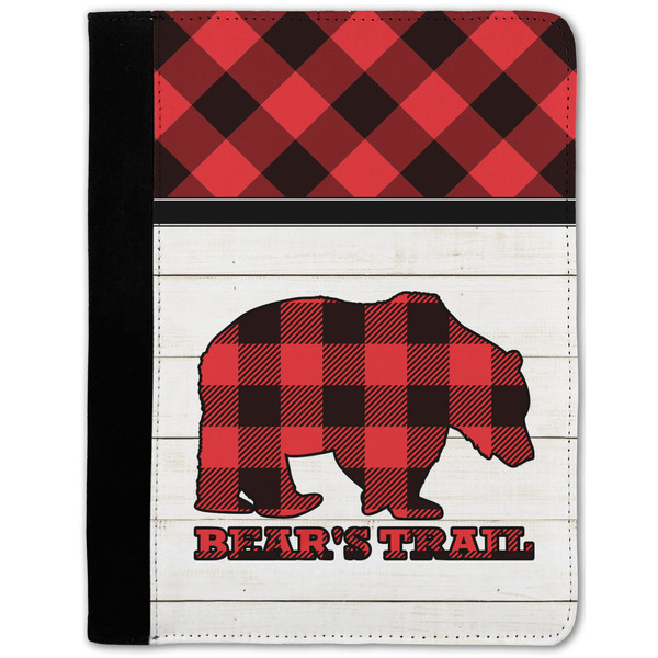 Custom Lumberjack Plaid Notebook Padfolio w/ Name or Text
