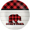 Lumberjack Plaid Melamine Plate (Personalized)