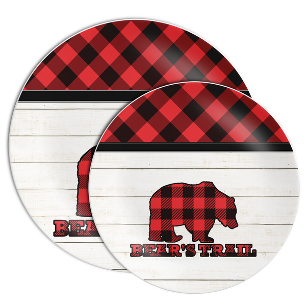 Lumberjack Plaid Melamine Plates - PARENT/MAIN