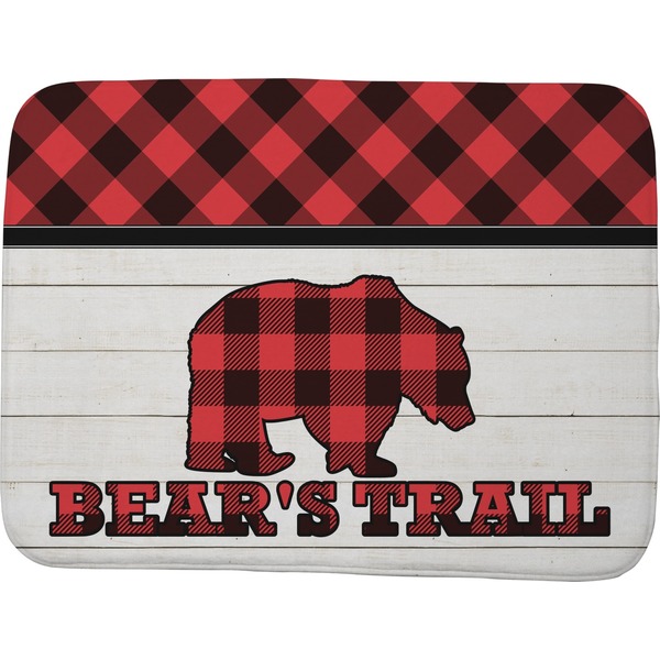 Lumberjack Plaid Memory Foam Bath Mat 48 X 36