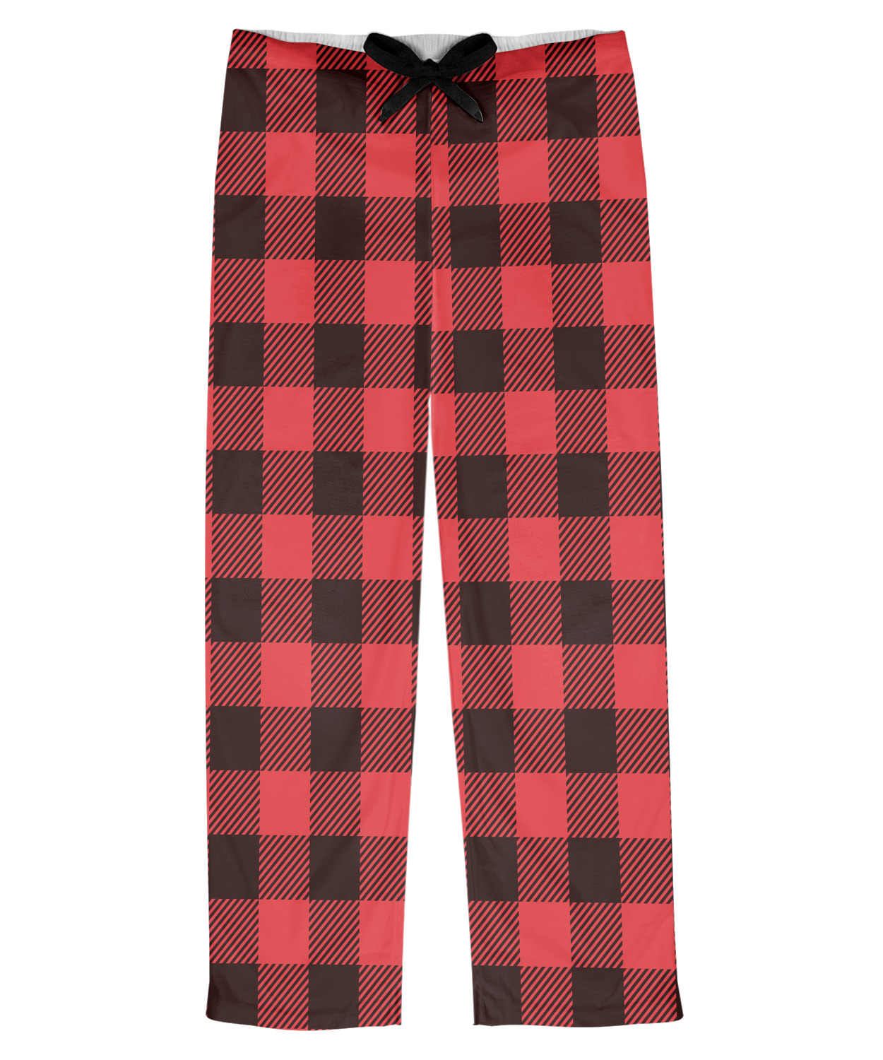 Lumberjack Plaid Mens Pajama Pants - M (Personalized) - YouCustomizeIt