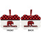 Lumberjack Plaid Metal Benilux Ornament - Front and Back (APPROVAL)