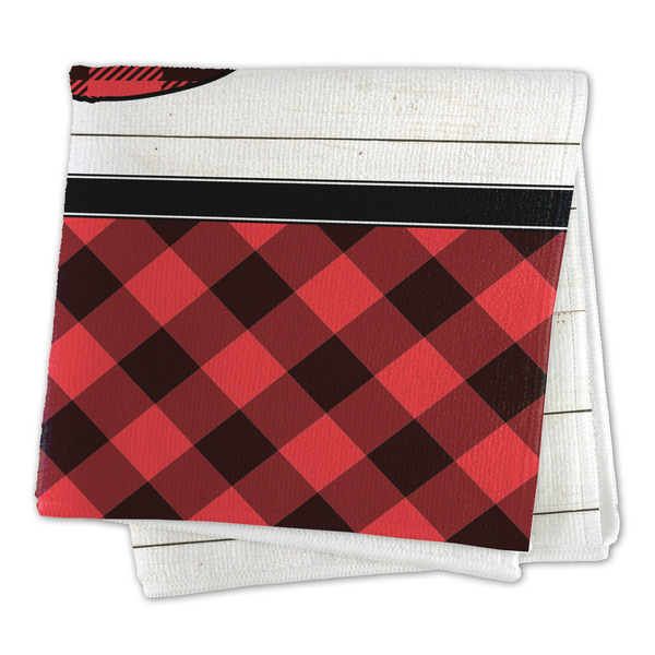 Lumberjack Plaid Microfiber Dish Rag - FOLDED (square)