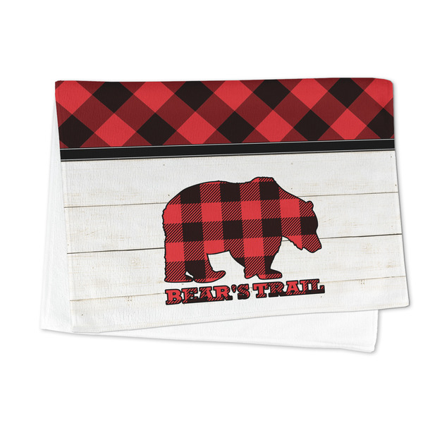 Lumberjack Plaid Microfiber Dish Towel - FOLDED HALF