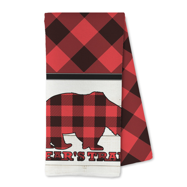 Custom Lumberjack Plaid Kitchen Towel - Microfiber (Personalized)