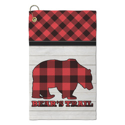 Lumberjack Plaid Microfiber Golf Towel - Small (Personalized)
