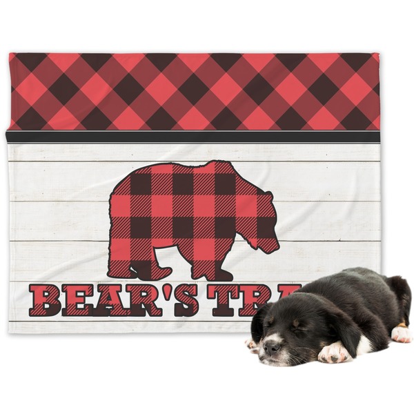 Custom Lumberjack Plaid Dog Blanket (Personalized)