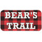 Lumberjack Plaid Mini/Bicycle License Plate (2 Holes) (Personalized)
