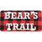 Lumberjack Plaid Mini / Bicycle License Plate (4 Holes) (Personalized)
