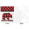 Lumberjack Plaid Minky Blanket - 50"x60" - Single Sided - Front & Back