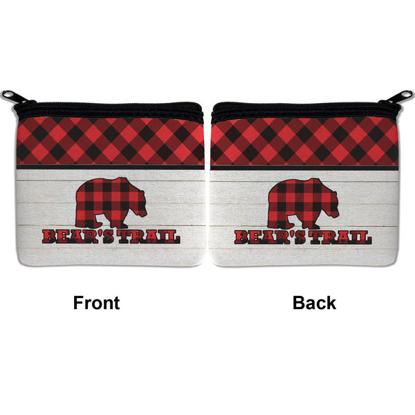 Lumberjack Plaid Neoprene Coin Purse - Front & Back (APPROVAL)