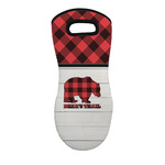 Lumberjack Plaid Neoprene Oven Mitt w/ Name or Text