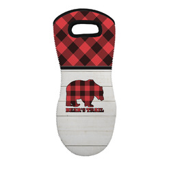 Lumberjack Plaid Neoprene Oven Mitt w/ Name or Text