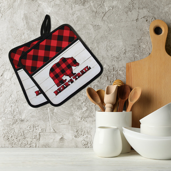 Lumberjack Plaid Neoprene Pot Holder - Set of 2  LIFESTYLE
