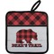 Lumberjack Plaid Pot Holder w/ Name or Text