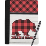 Lumberjack Plaid Notebook Padfolio - Large w/ Name or Text