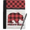 Lumberjack Plaid Notebook Padfolio - Large w/ Name or Text