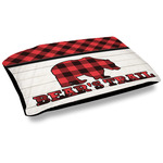 Lumberjack Plaid Dog Bed w/ Name or Text