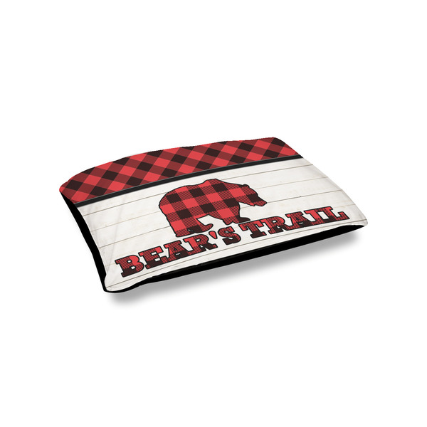 Custom Lumberjack Plaid Outdoor Dog Bed - Small (Personalized)