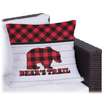 Lumberjack Plaid Outdoor Pillow - 18" (Personalized)