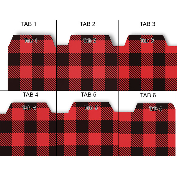Lumberjack Plaid Page Dividers - Set of 6 - Approval