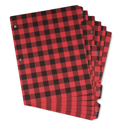 Lumberjack Plaid Binder Tab Divider - Set of 6 (Personalized)