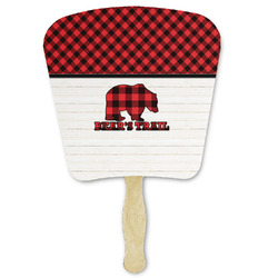 Lumberjack Plaid Paper Fan (Personalized)