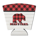 Lumberjack Plaid Party Cup Sleeve - with Bottom (Personalized)