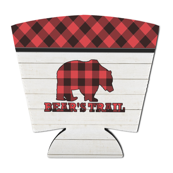 Custom Lumberjack Plaid Party Cup Sleeve - with Bottom (Personalized)