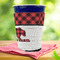 Lumberjack Plaid Party Cup Sleeves - with bottom - Lifestyle