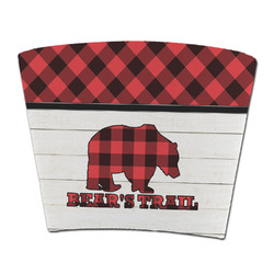 Lumberjack Plaid Party Cup Sleeve - without bottom (Personalized)