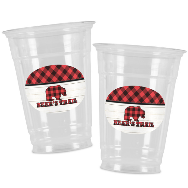 Lumberjack Plaid Party Cups - 16oz - Alt View