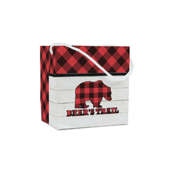 Lumberjack Plaid Party Favor Gift Bags - Matte (Personalized)