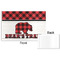 Lumberjack Plaid Disposable Paper Placemat - Front & Back