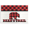 Lumberjack Plaid Disposable Paper Placemat - Front View