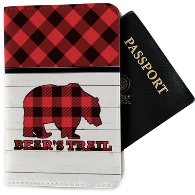 Lumberjack Plaid Passport Holder - Fabric (Personalized)