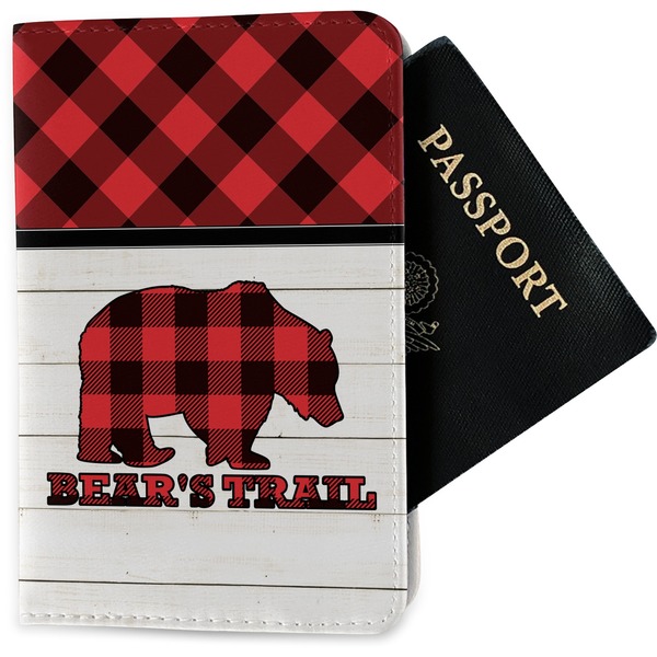 Custom Lumberjack Plaid Passport Holder - Fabric (Personalized)