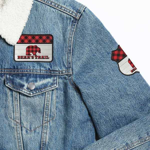 Lumberjack Plaid Patches Lifestyle Jean Jacket Detail