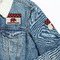 Lumberjack Plaid Patches Lifestyle Jean Jacket Detail