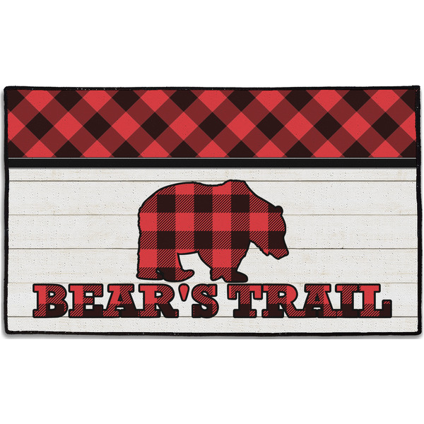 Custom Lumberjack Plaid Door Mat - 60"x36" (Personalized)