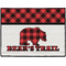 Lumberjack Plaid Door Mat - 24"x18" (Personalized)