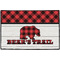 Lumberjack Plaid Door Mat - 36"x24" (Personalized)