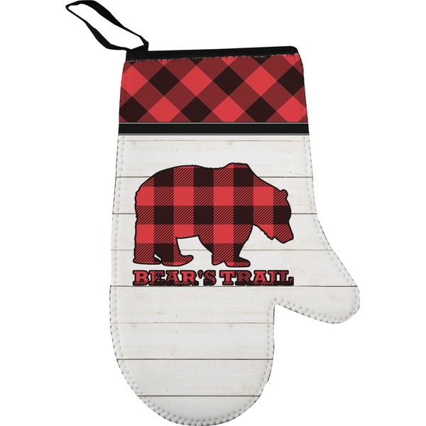 Lumberjack Plaid Personalized Oven Mitt