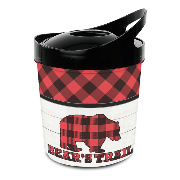 Custom Lumberjack Plaid Plastic Ice Bucket (Personalized)