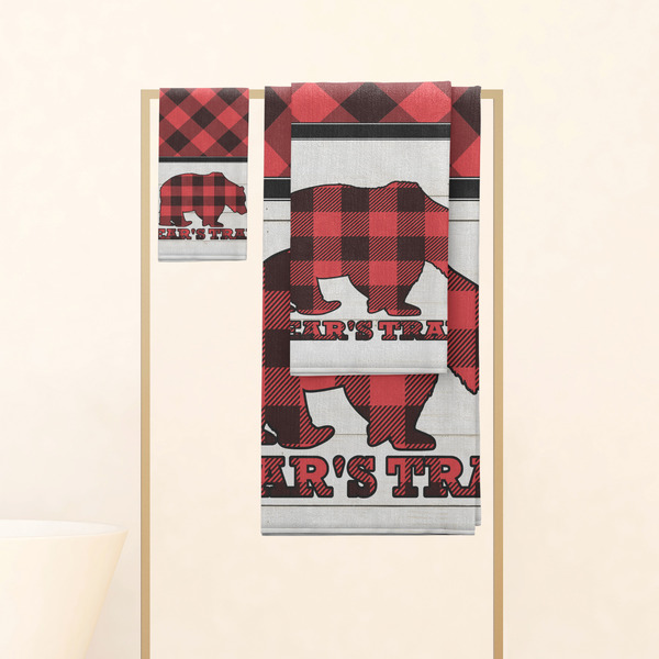 Lumberjack Plaid Personalized Towel Set