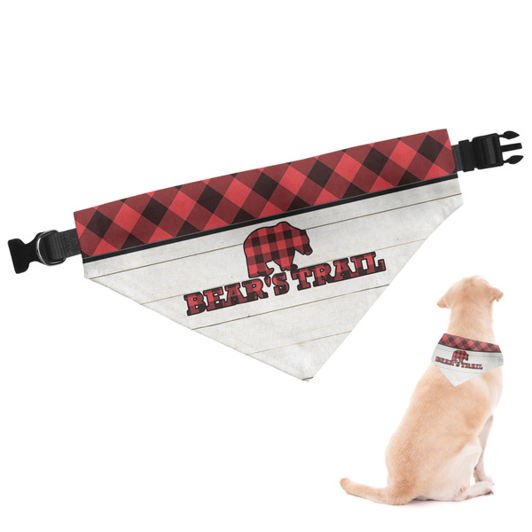 Custom Lumberjack Plaid Dog Bandana - Small (Personalized)