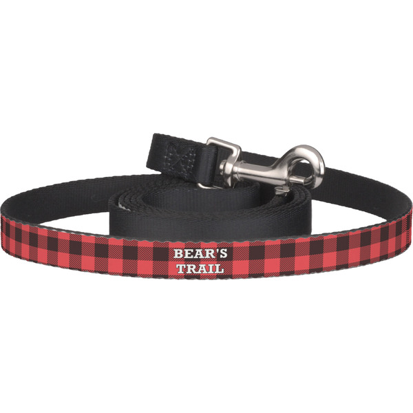 Custom Lumberjack Plaid Dog Leash (Personalized)