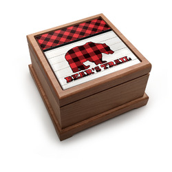 Lumberjack Plaid Pet Urn w/ Name or Text